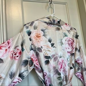 Flora Nikrooz Full Length Floral Kimono Robe